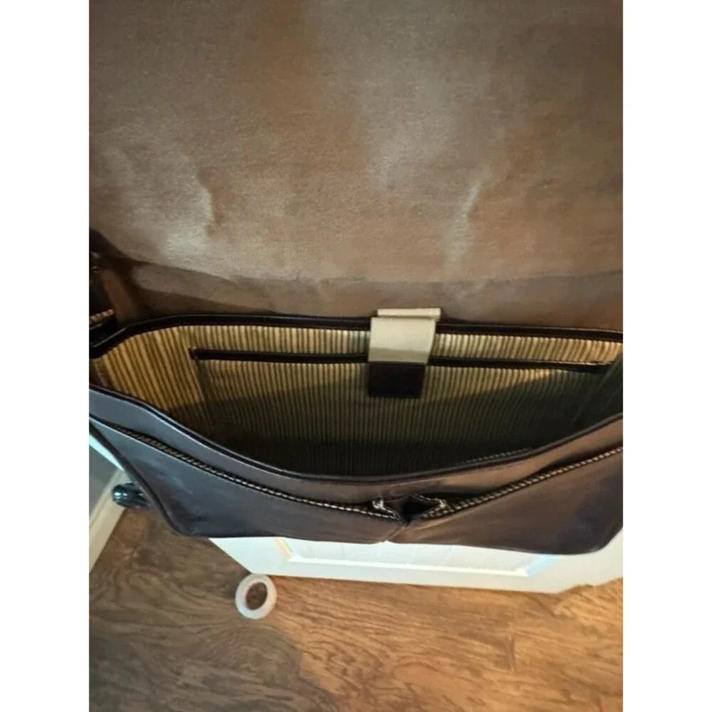 Pyper Turner Leather Briefcase & Matching Executive Padfolio Set